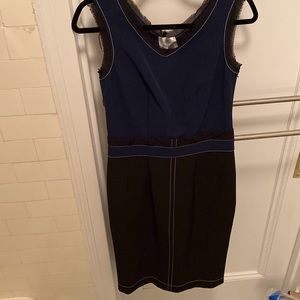 George J. Love dress. Navy and black. Size M, worn once.